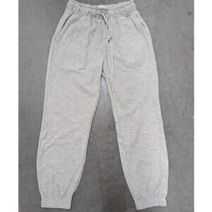 Lou & Grey Petites Heather Gray Waffle Knit Joggers XS Soft Lounge Casual